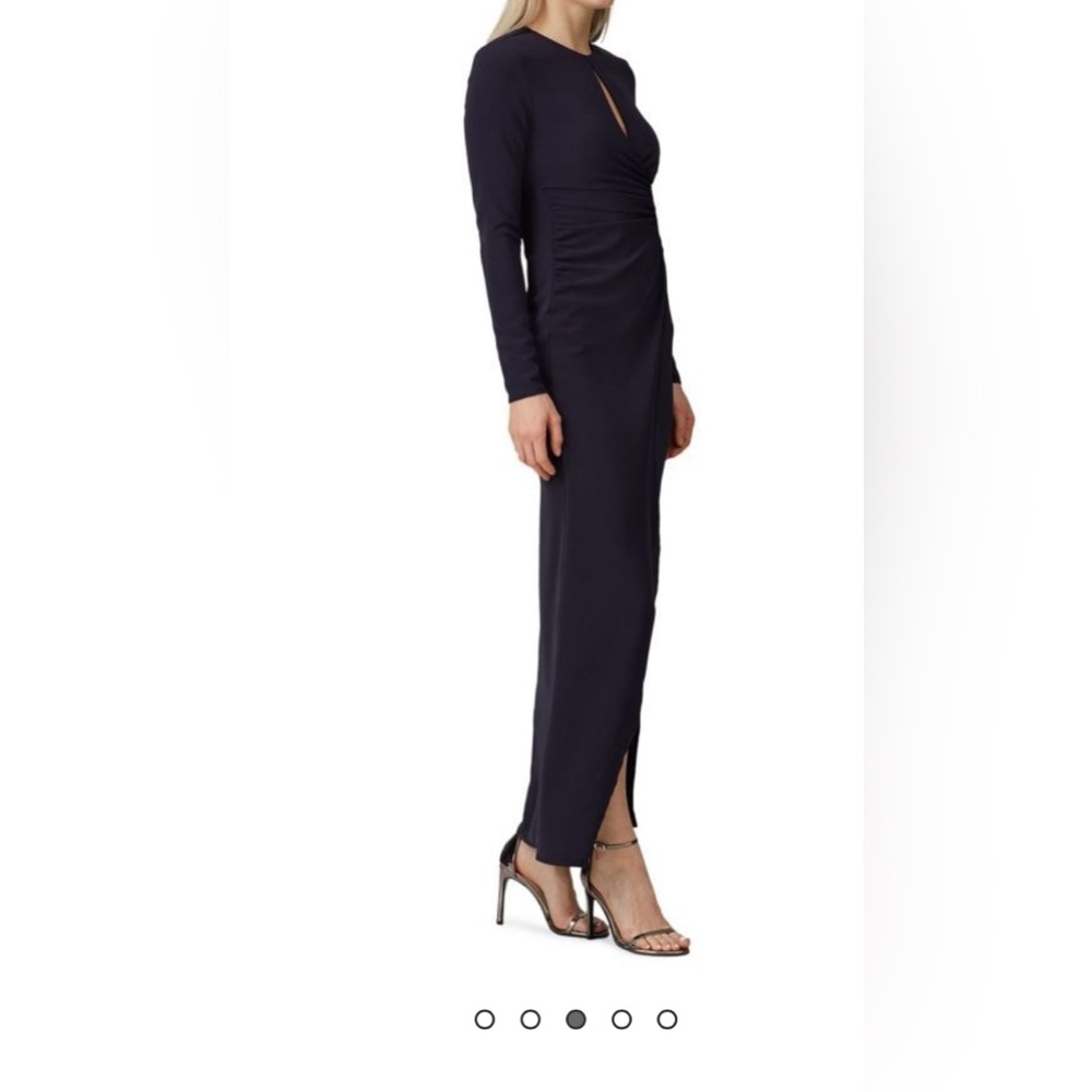 #J167. Revolve Krisa Twist Front Gown Navy Small NWT